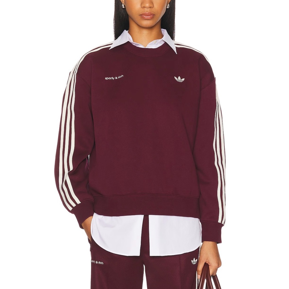 Sporty & Rich Burgundy Sweatshirt